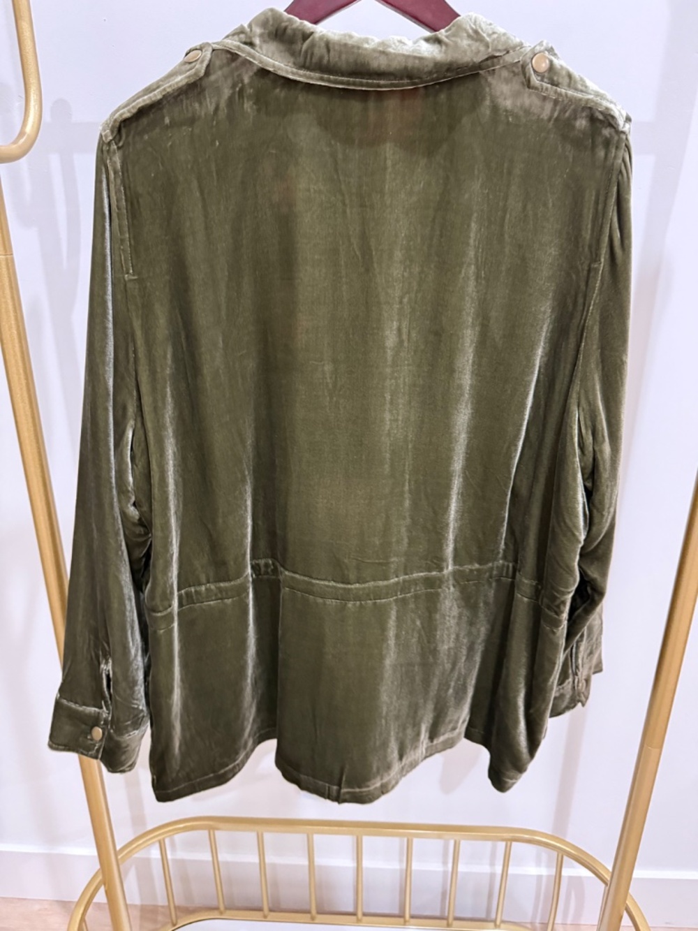 Sundance olive green velvet jacket - Picture 4 of 6